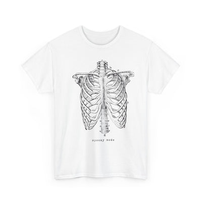 Retro Mascot Rib Cage Tee - 90s Airbrush Style Graphic
