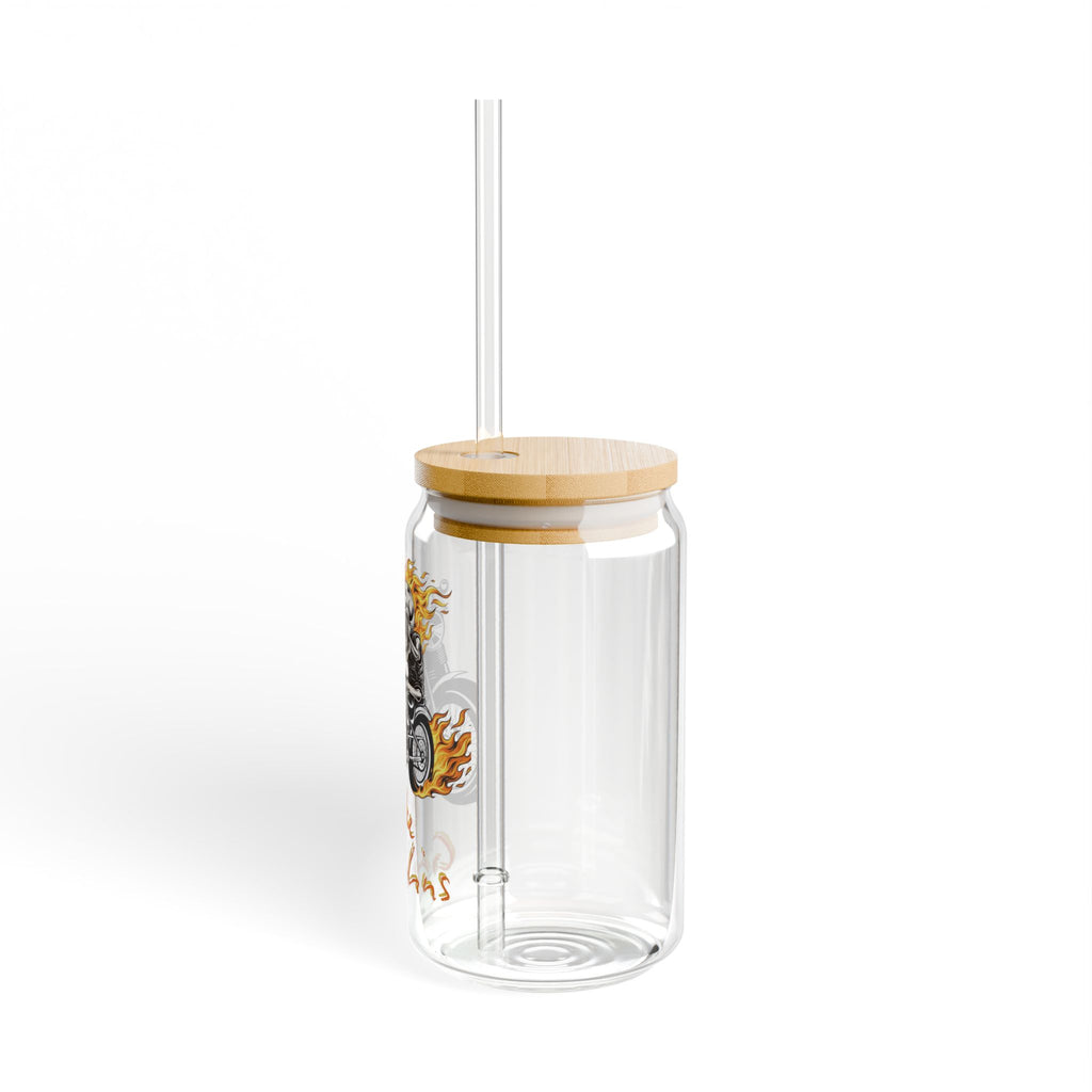 Motorcycle Rider Sipper Glass - 'Bike Gremlins' 16oz Travel Tumbler