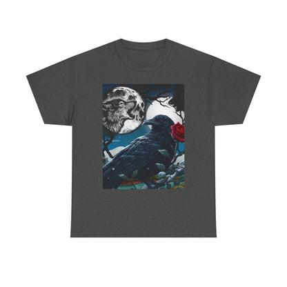 Moonlit Raven Tee - Gothic, Artistic Unisex Shirt