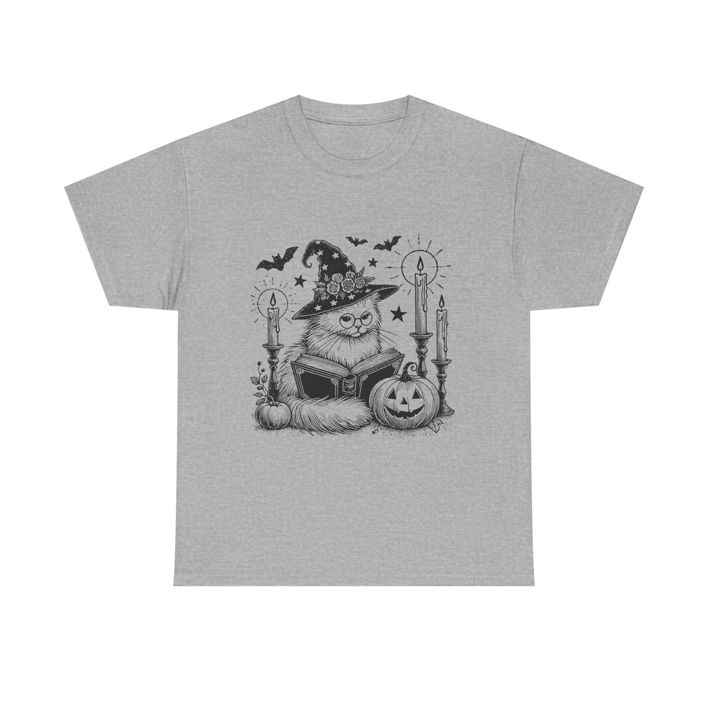 Halloween Cat Witch Tee