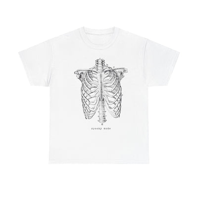 Retro Mascot Rib Cage Tee - 90s Airbrush Style Graphic