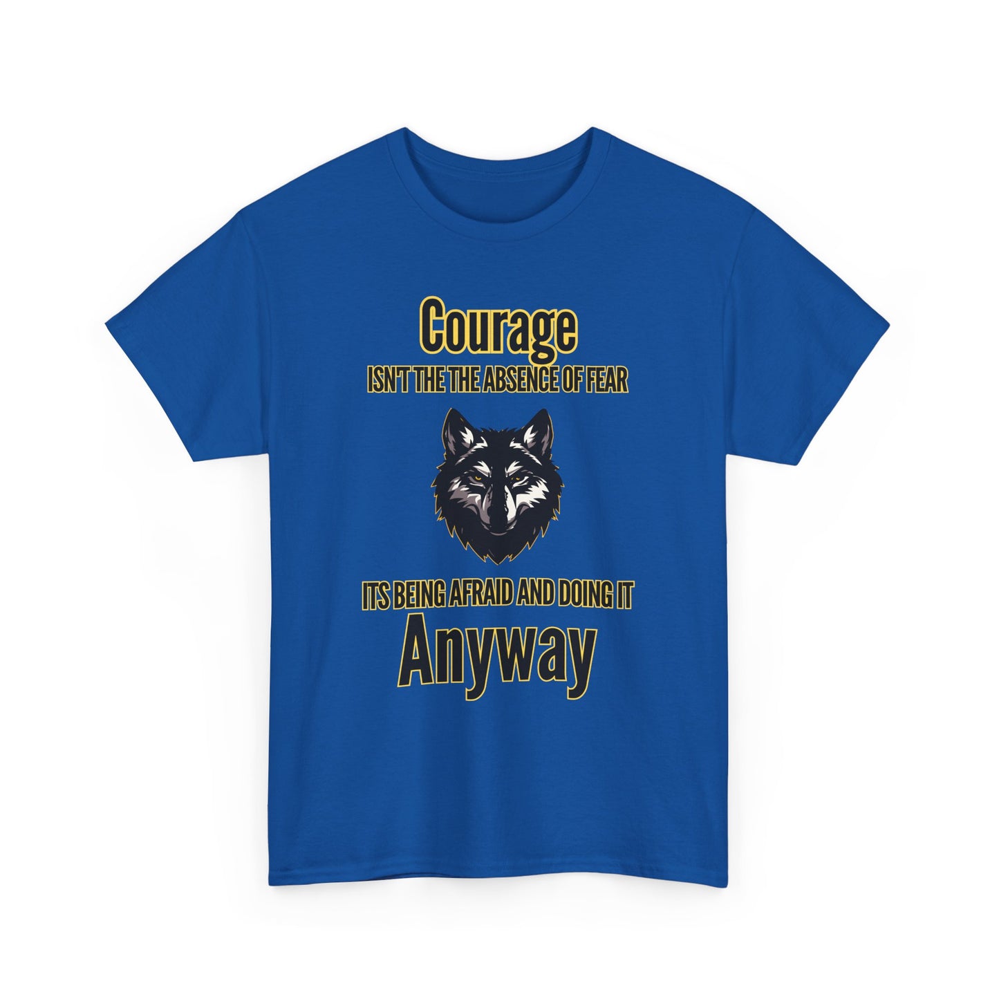 Inspirational Wolf T-Shirt – Strength, Courage & Empowerment Tee for Adults