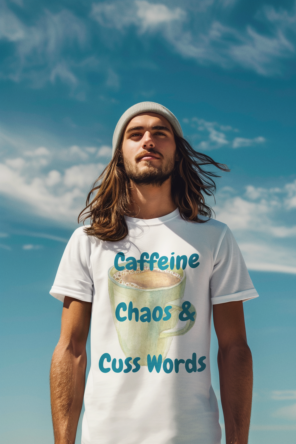 Caffeine, Chaos & Cuss Words T‑Shirt