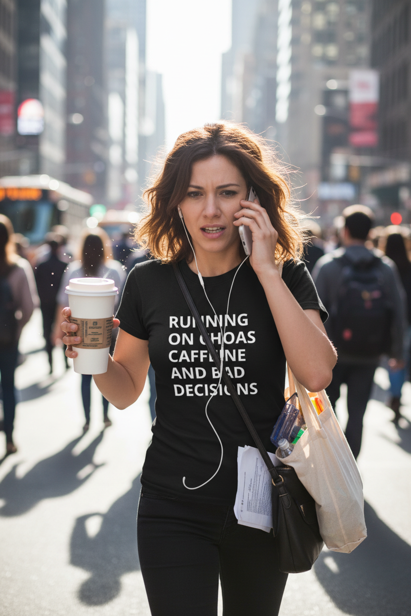 Running on Coffee & Bad Decisions Tee
