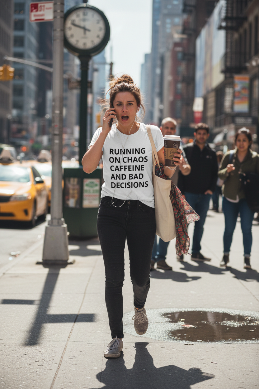 Running on Coffee & Bad Decisions Tee