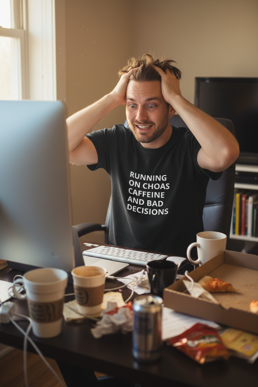 Running on Coffee & Bad Decisions Tee