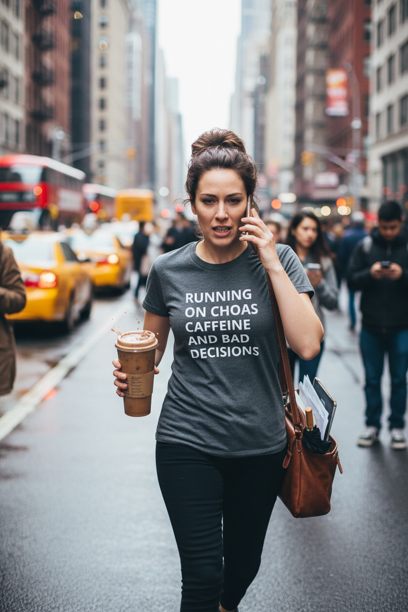 Running on Coffee & Bad Decisions Tee