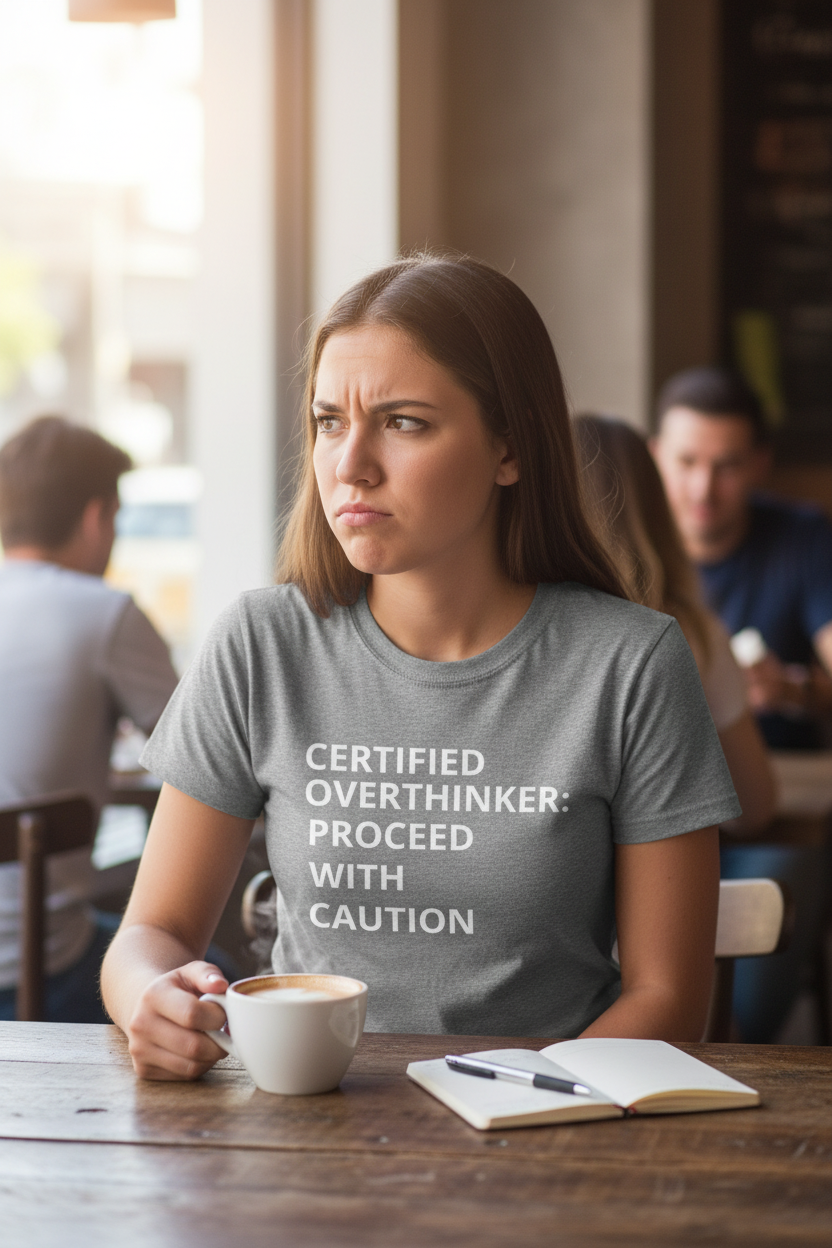 Brain Always On Overthinker Tee