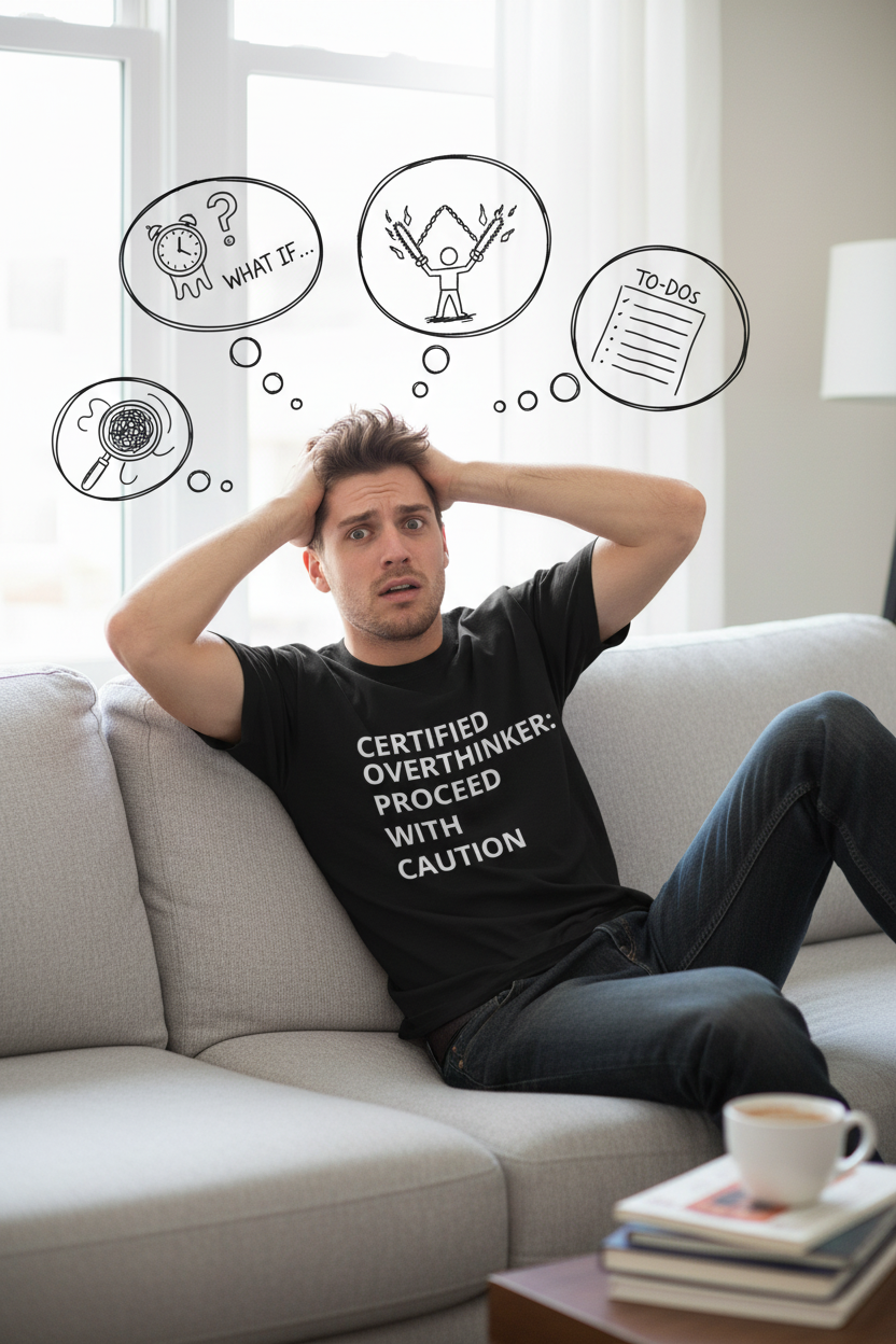 Brain Always On Overthinker Tee