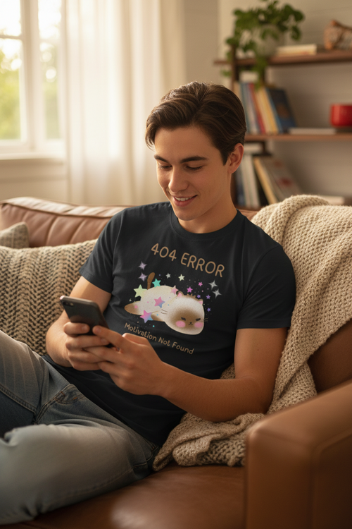 404 Error: Motivation Not Found Funny T-Shirt
