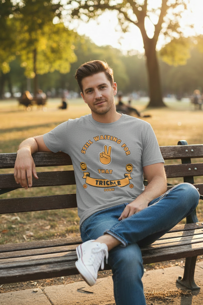 Still Waiting for the Trickle Down Funny T-Shirt