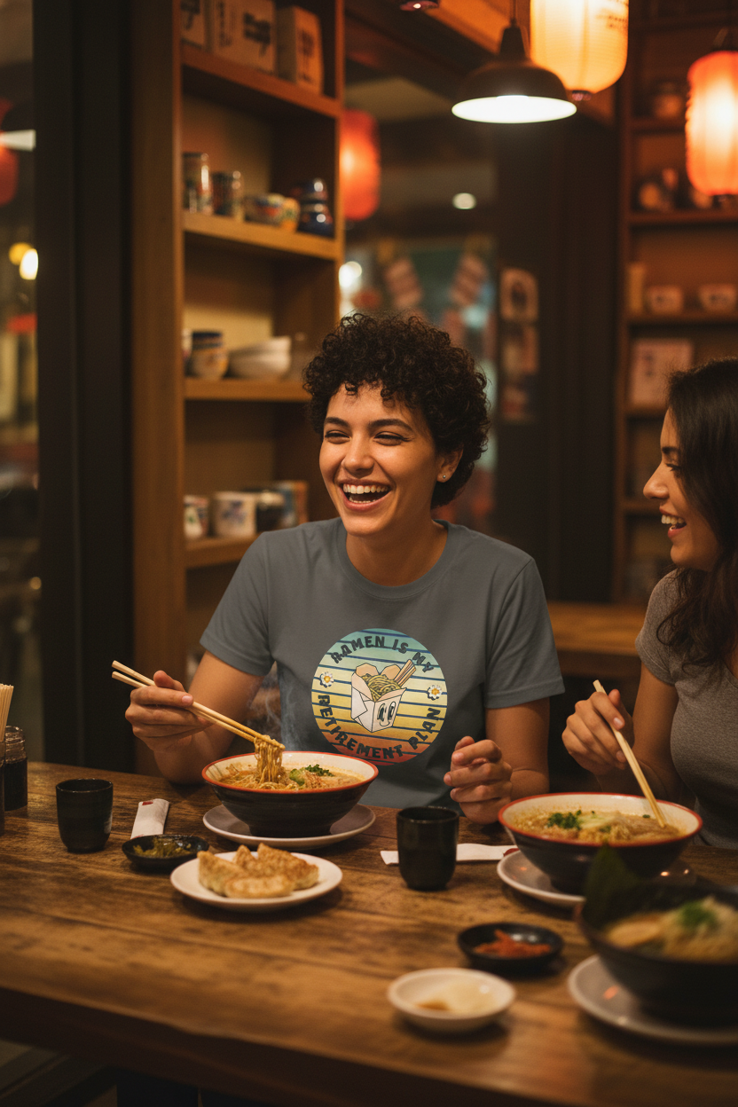 Ramen Is My Retirement Plan Funny T-Shirt