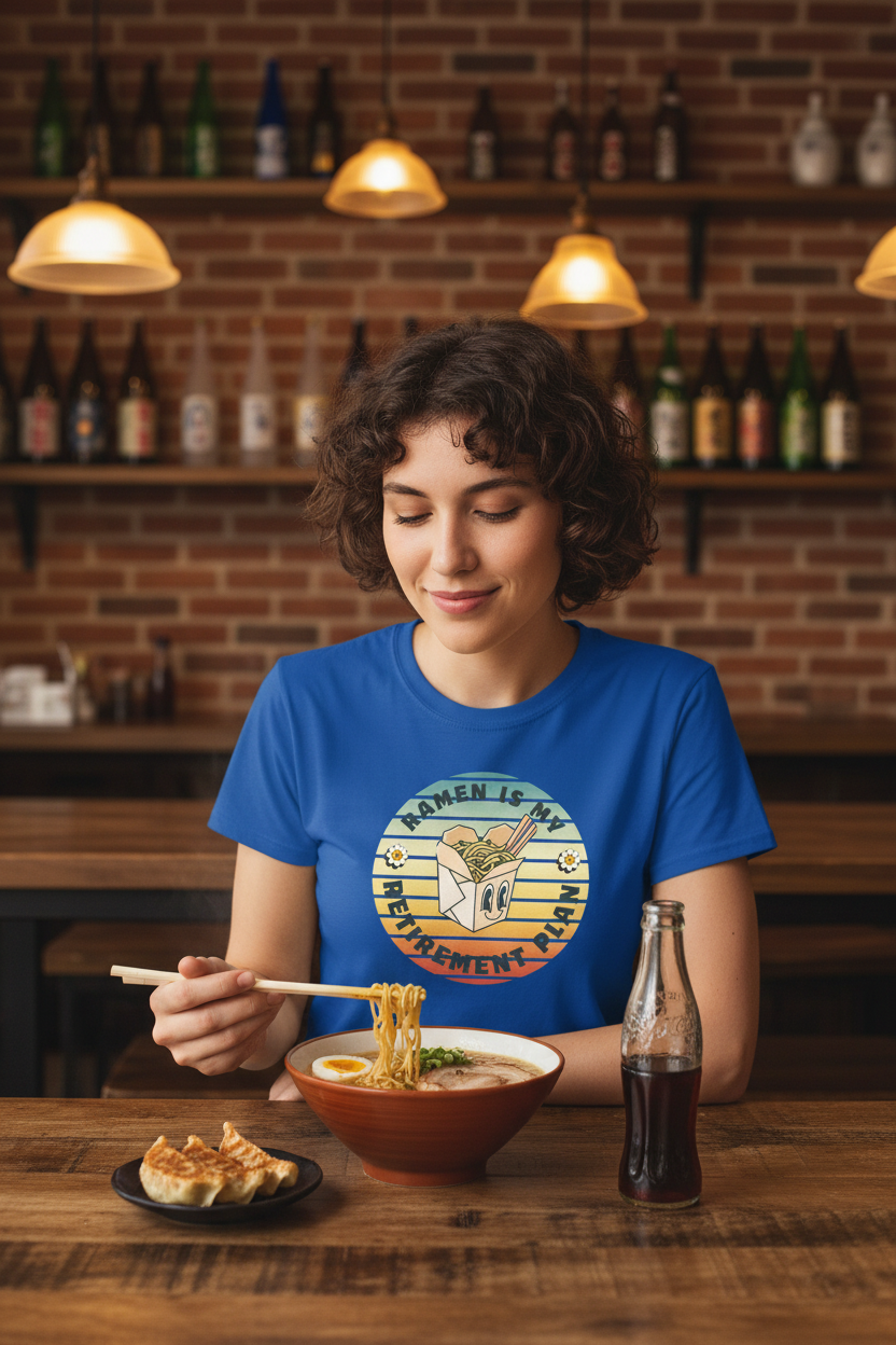Ramen Is My Retirement Plan Funny T-Shirt