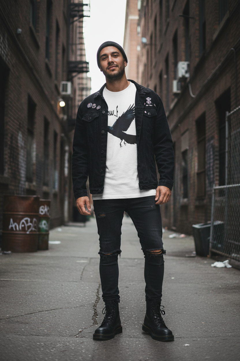 Fierce Crow Graphic T-Shirt | Dark & Majestic Nature Tee