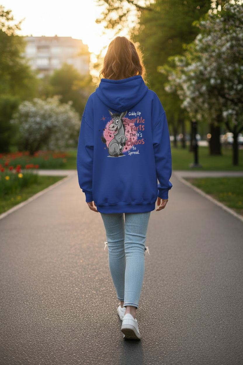 Giddy Up Sparkle Farts Hoodie | Funny Graphic Sweatshirt