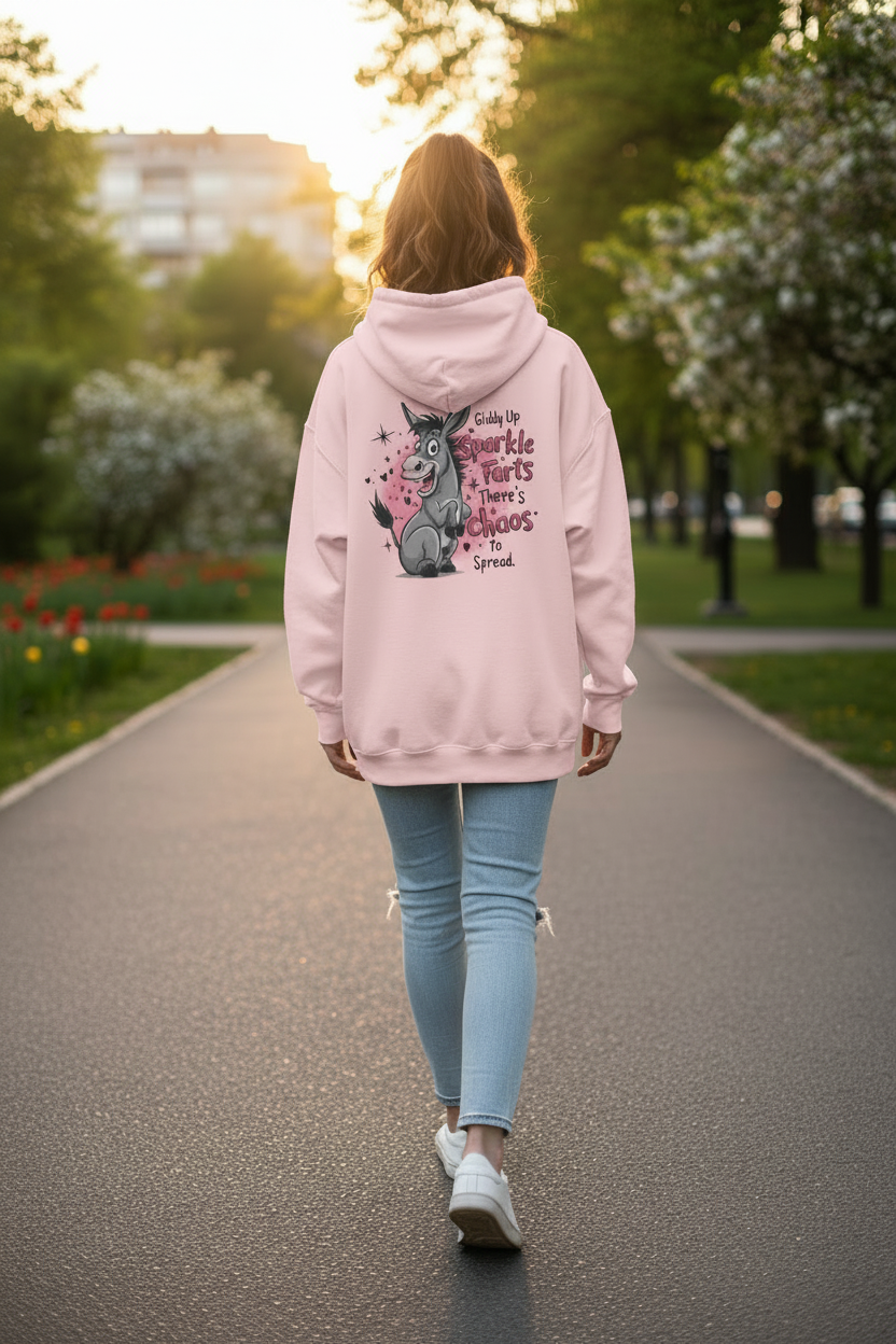 Giddy Up Sparkle Farts Hoodie | Funny Graphic Sweatshirt