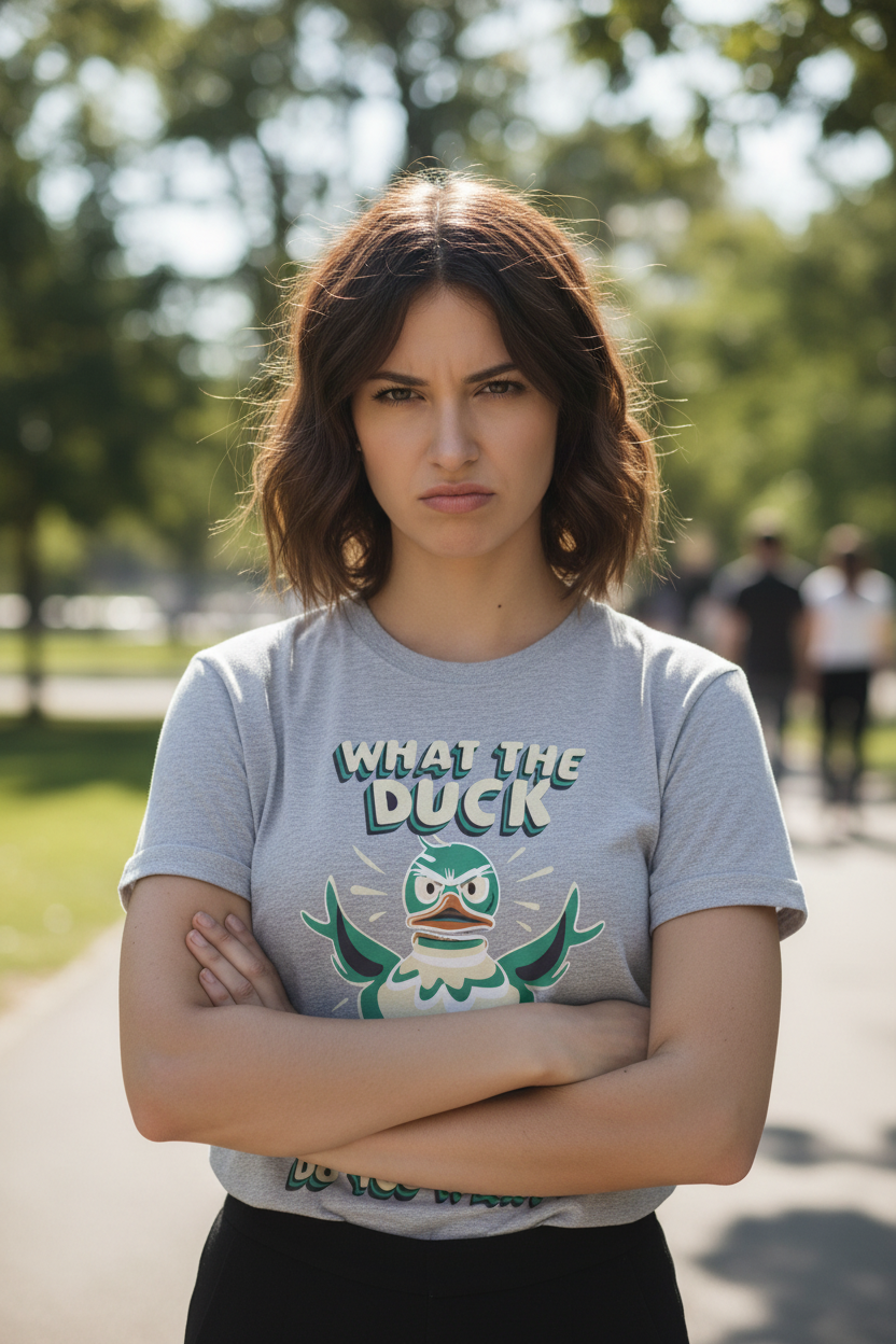 Funny Duck Graphic T-Shirt | Quirky Unisex Tee