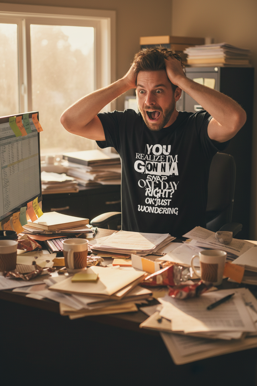 You Realize I'm Gonna Snap One Day Right? Funny Graphic T-Shirt