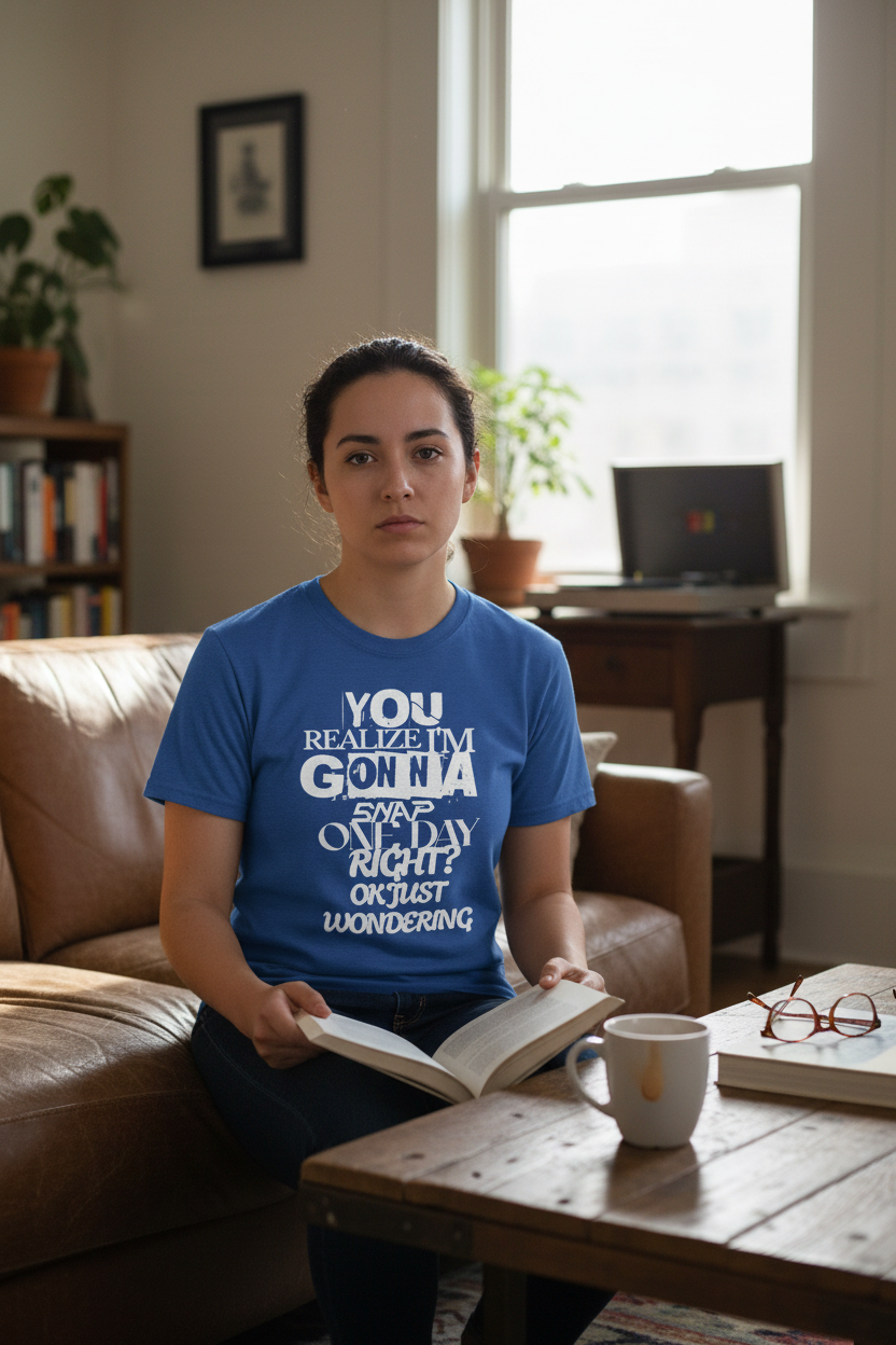 You Realize I'm Gonna Snap One Day Right? Funny Graphic T-Shirt