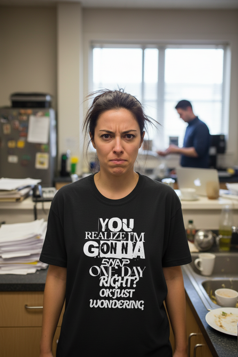 You Realize I'm Gonna Snap One Day Right? Funny Graphic T-Shirt