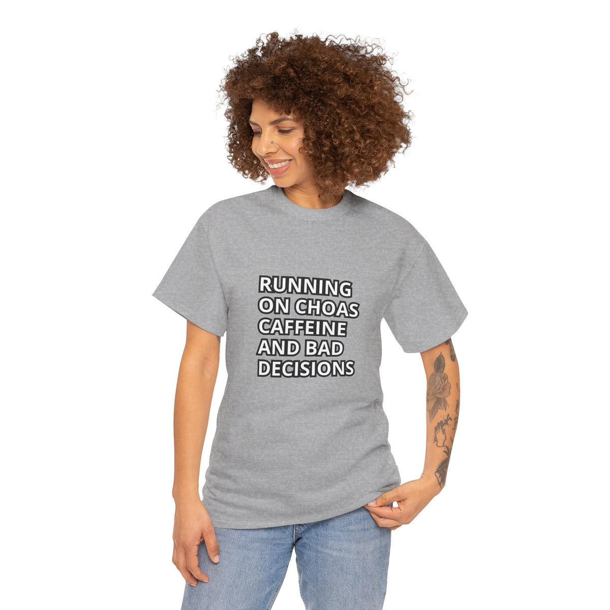 Running on Coffee & Bad Decisions Tee