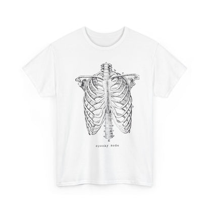 Retro Mascot Rib Cage Tee - 90s Airbrush Style Graphic