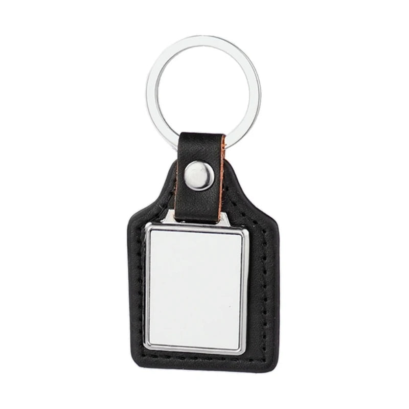 Rectangular Sublimation Blanks Keychains – Custom DIY Metal Key Rings for Heat Press & Personalized Gifts