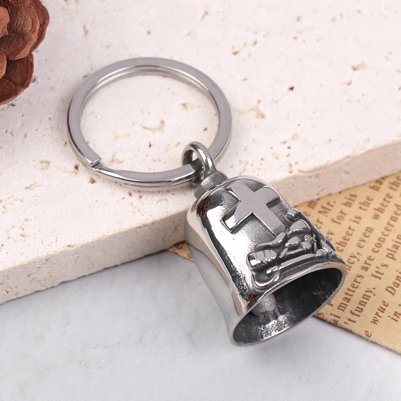Gremlin Guardian Motorcycle Bell – Good Luck Riding Bell with Hanger for Bikers (Men & Women)