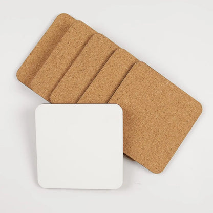 Bulk Sublimation Blank Square Coasters | Wood Hardboard for Heat Press & DIY Custom Crafts