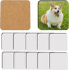 Bulk Sublimation Blank Square Coasters | Wood Hardboard for Heat Press & DIY Custom Crafts