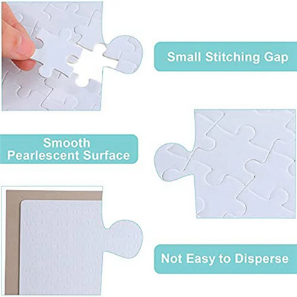 A4 Sublimation Puzzle Blank – DIY Custom Jigsaw for Heat Press & Crafts