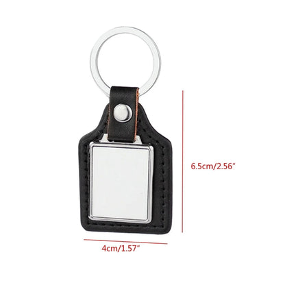 Rectangular Sublimation Blanks Keychains – Custom DIY Metal Key Rings for Heat Press & Personalized Gifts