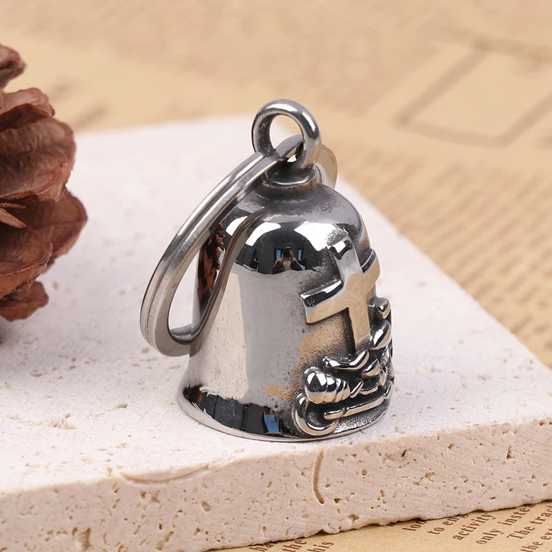 Gremlin Guardian Motorcycle Bell – Good Luck Riding Bell with Hanger for Bikers (Men & Women)