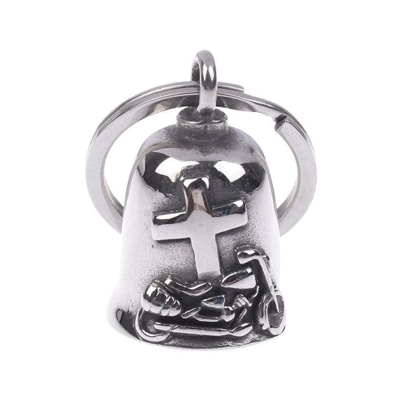 Gremlin Guardian Motorcycle Bell – Good Luck Riding Bell with Hanger for Bikers (Men & Women)