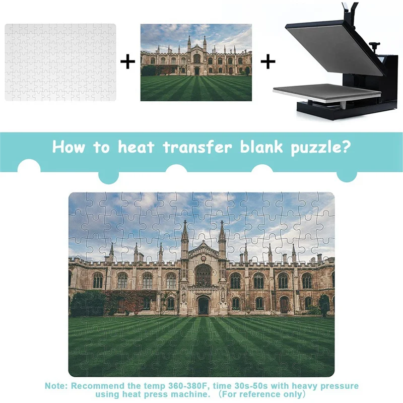 A4 Sublimation Puzzle Blank – DIY Custom Jigsaw for Heat Press & Crafts