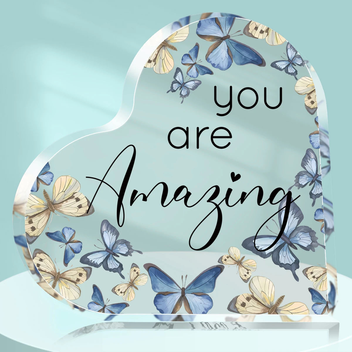 Sublimation Blank Acrylic Heart Plaque | DIY Custom Photo Block for Friendship, Wedding & Birthday Gifts | Home Decor