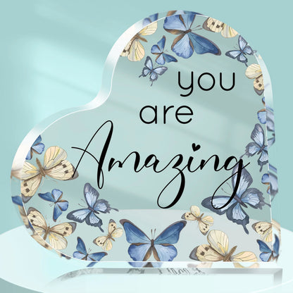 Sublimation Blank Acrylic Heart Plaque | DIY Custom Photo Block for Friendship, Wedding & Birthday Gifts | Home Decor