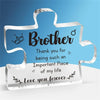 Sublimation Blank Acrylic Puzzle Piece Plaque | Freestanding Photo Block for DIY Family, Brother & Sister Gifts