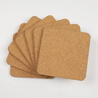 Bulk Sublimation Blank Square Coasters | Wood Hardboard for Heat Press & DIY Custom Crafts
