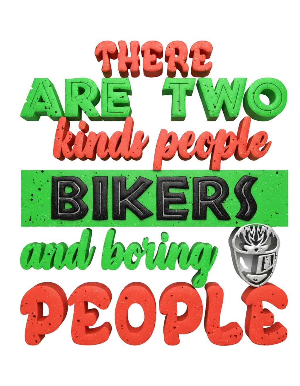 There Are Two Kinds of People: Bikers and Boring People – Funny Biker Graphic Tee
