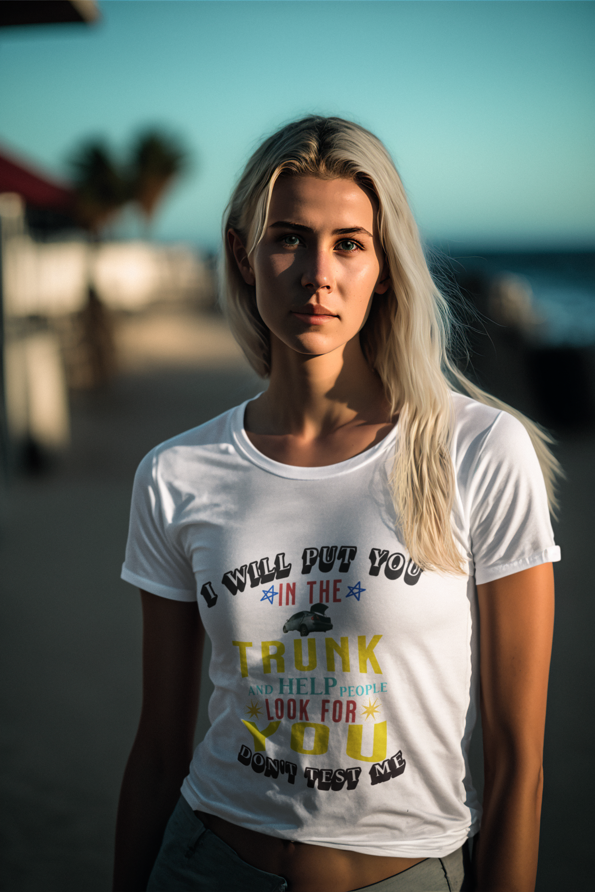 I will put you in the trunk graphic tee