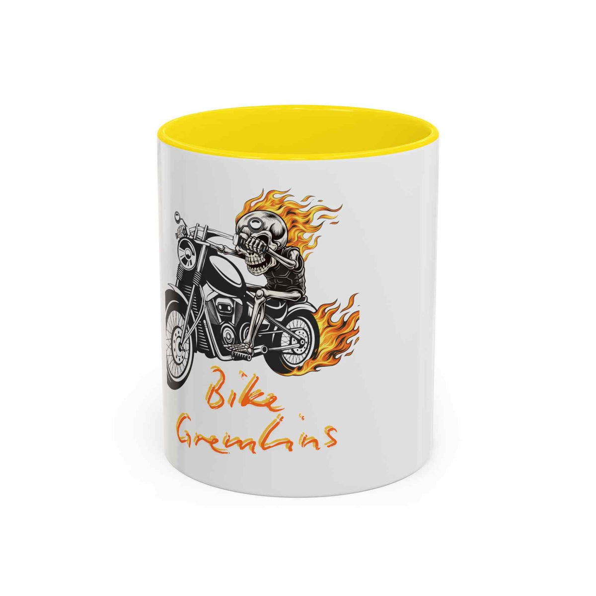 Bike Gremlins Skull Motorcycle Coffee Mug – Biker Drinkware (11oz & 15oz) - TRK Sublimation Design