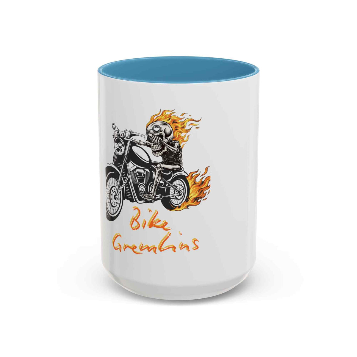 Bike Gremlins Skull Motorcycle Coffee Mug – Biker Drinkware (11oz & 15oz) - TRK Sublimation Design