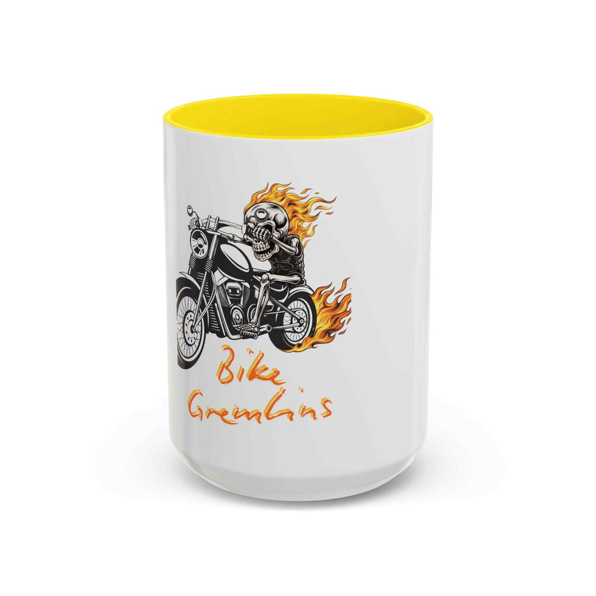 Bike Gremlins Skull Motorcycle Coffee Mug – Biker Drinkware (11oz & 15oz) - TRK Sublimation Design
