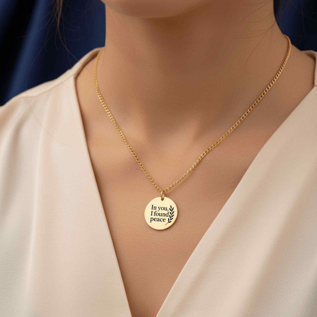 Cuban Coin Necklace – Personalized 18K Gold, Rose Gold & Steel