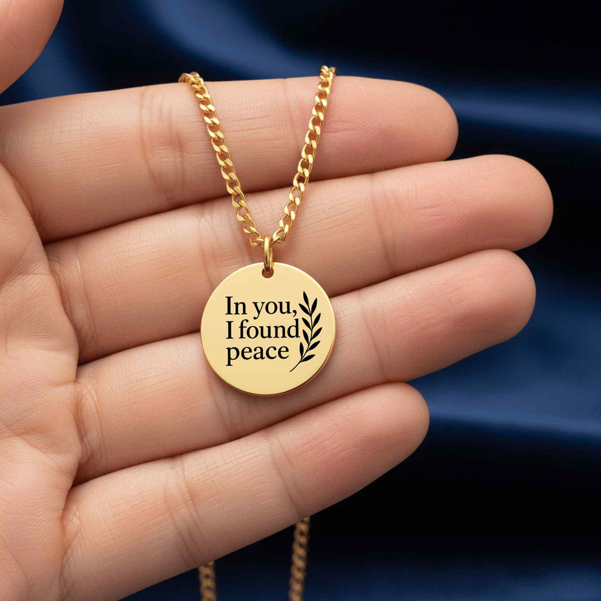 Cuban Coin Necklace – Personalized 18K Gold, Rose Gold & Steel