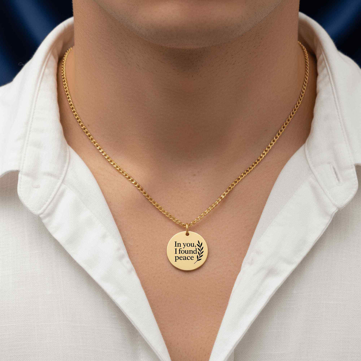 Cuban Coin Necklace – Personalized 18K Gold, Rose Gold & Steel