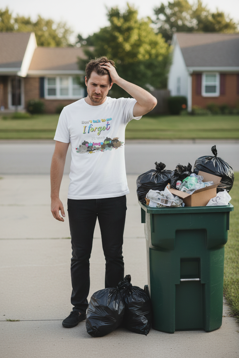 Garbage Day Man White