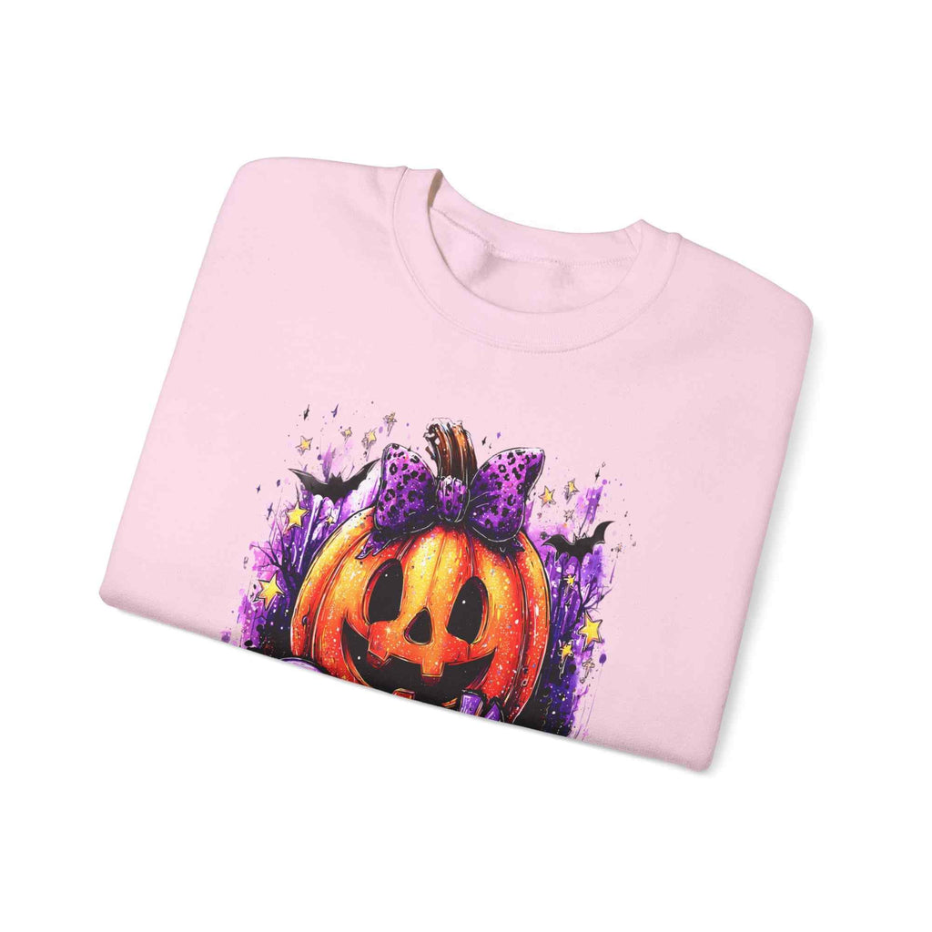 Halloween Pumpkin Crewneck Sweatshirt – Cozy Fall & Spooky Season Pullover | Gildan Heavy Blend - TRK Sublimation Design
