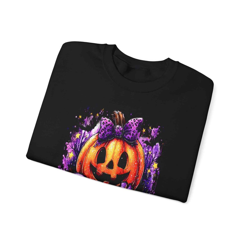 Halloween Pumpkin Crewneck Sweatshirt – Cozy Fall & Spooky Season Pullover | Gildan Heavy Blend - TRK Sublimation Design